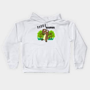 Daddysaurus - a family of dinosaurs Kids Hoodie